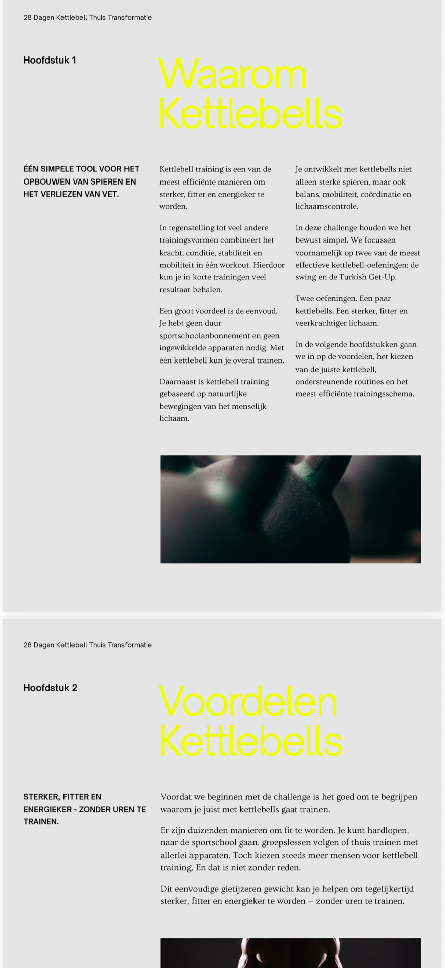 Hoofdstuk 1 — Waarom Kettlebells